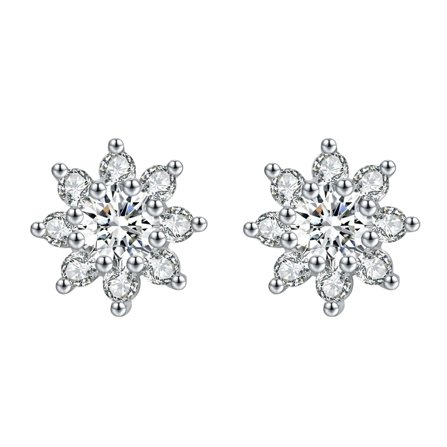 Boucles d’oreilles Moissanite