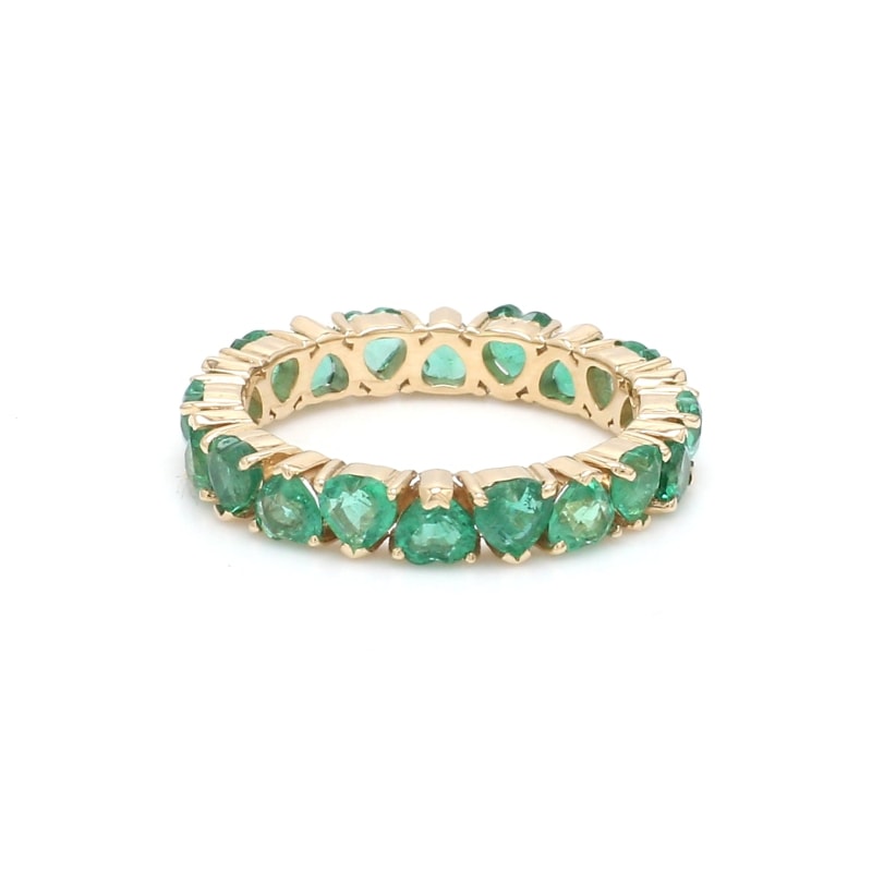 Bague coeur émeraude