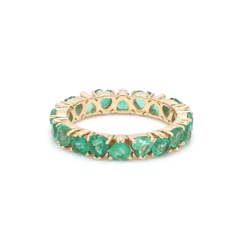 Bague coeur émeraude