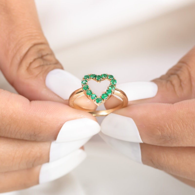 Bague Coeur - Or Jaune 18k