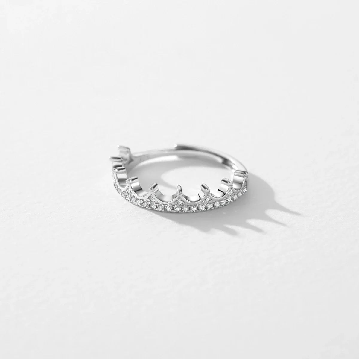 Bague Couronne Argent Femme Réglable | Bijoux Femmes