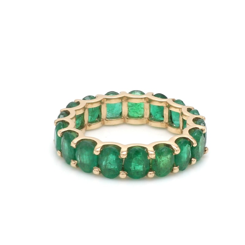 Bague émeraude et Or - Or Jaune 18k