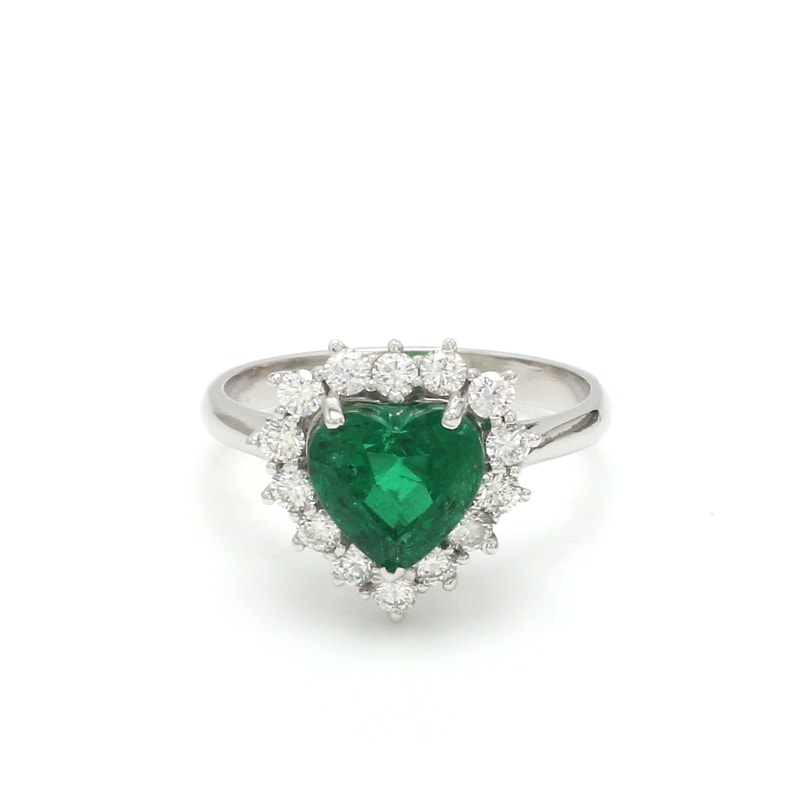 Bague émeraude fiançailles