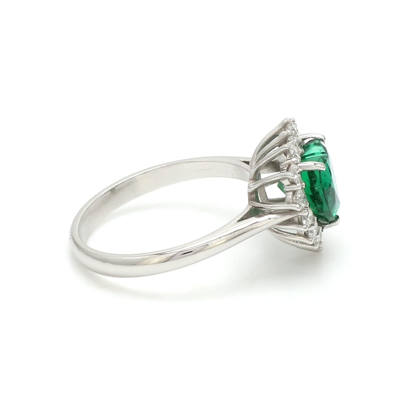 Bague émeraude fiançailles