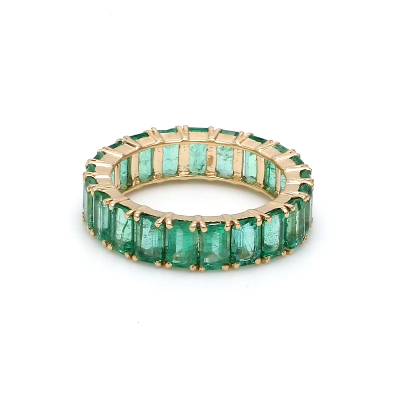 Bague éternité en émeraude