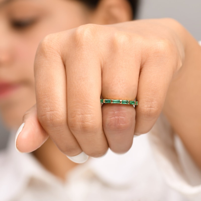 Bague Mariage émeraude