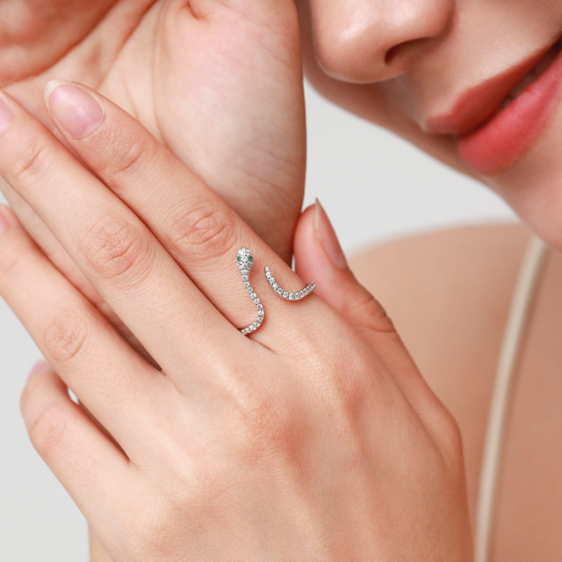 Bague Serpent Argent Réglable | Bijoux Femme