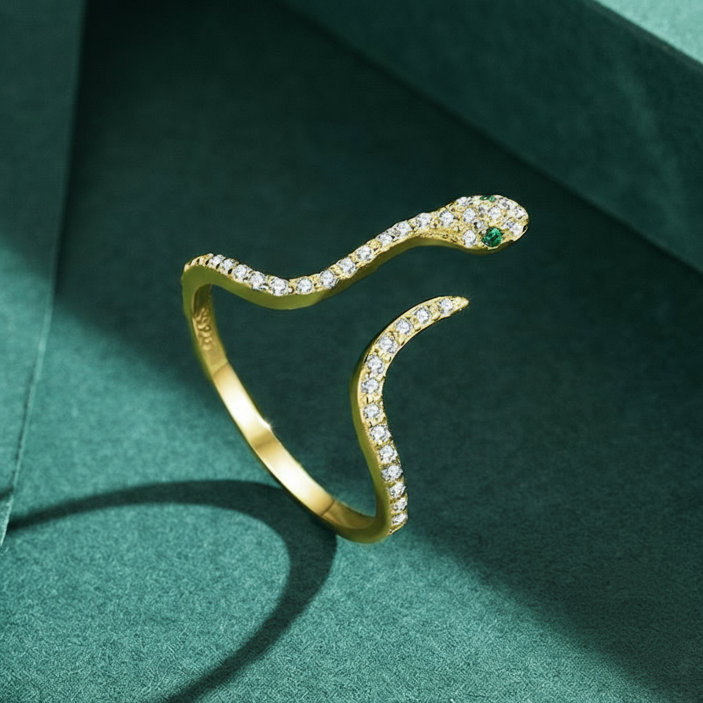 Bague Serpent Argent Réglable | Bijoux Femme