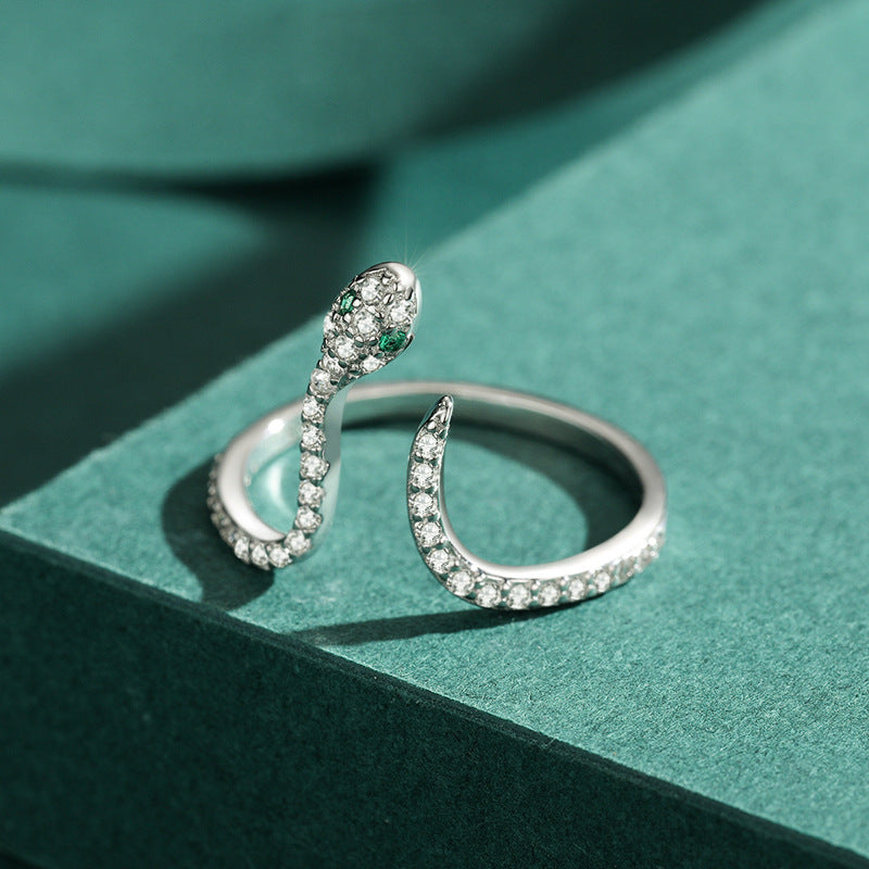 Bague Serpent Argent Réglable | Bijoux Femme