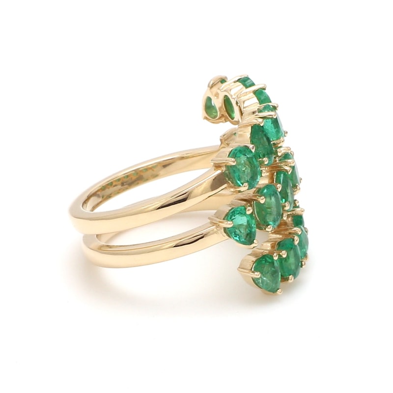 Bague spirale Émeraude