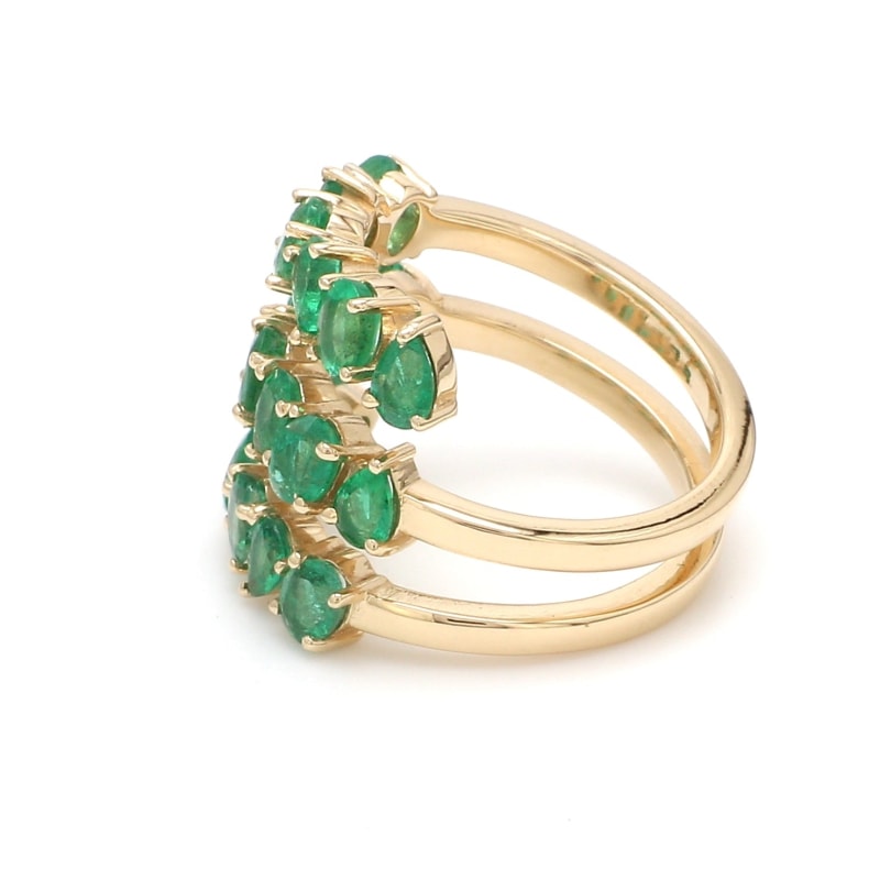 Bague spirale Émeraude