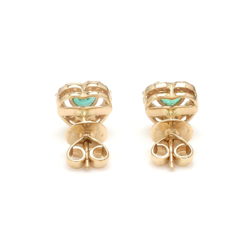 Boucle d’oreille or émeraude