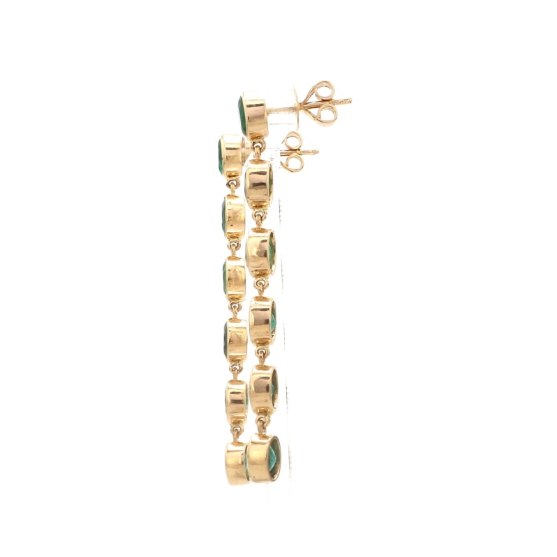 Boucle d’Oreille pendante emeraude
