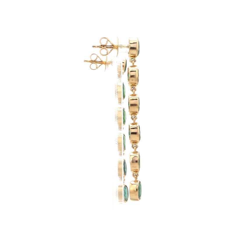 Boucle d’Oreille pendante emeraude