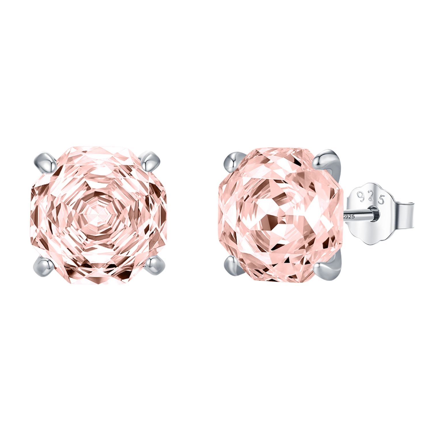 Boucle d’oreille Rose Poudré | Bijoux Argent