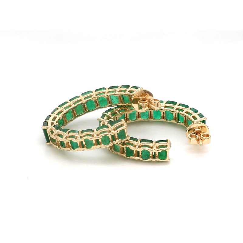 Boucles d’oreilles Emeraudes