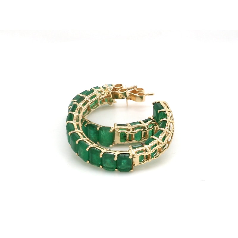 Boucles d’oreilles Emeraudes