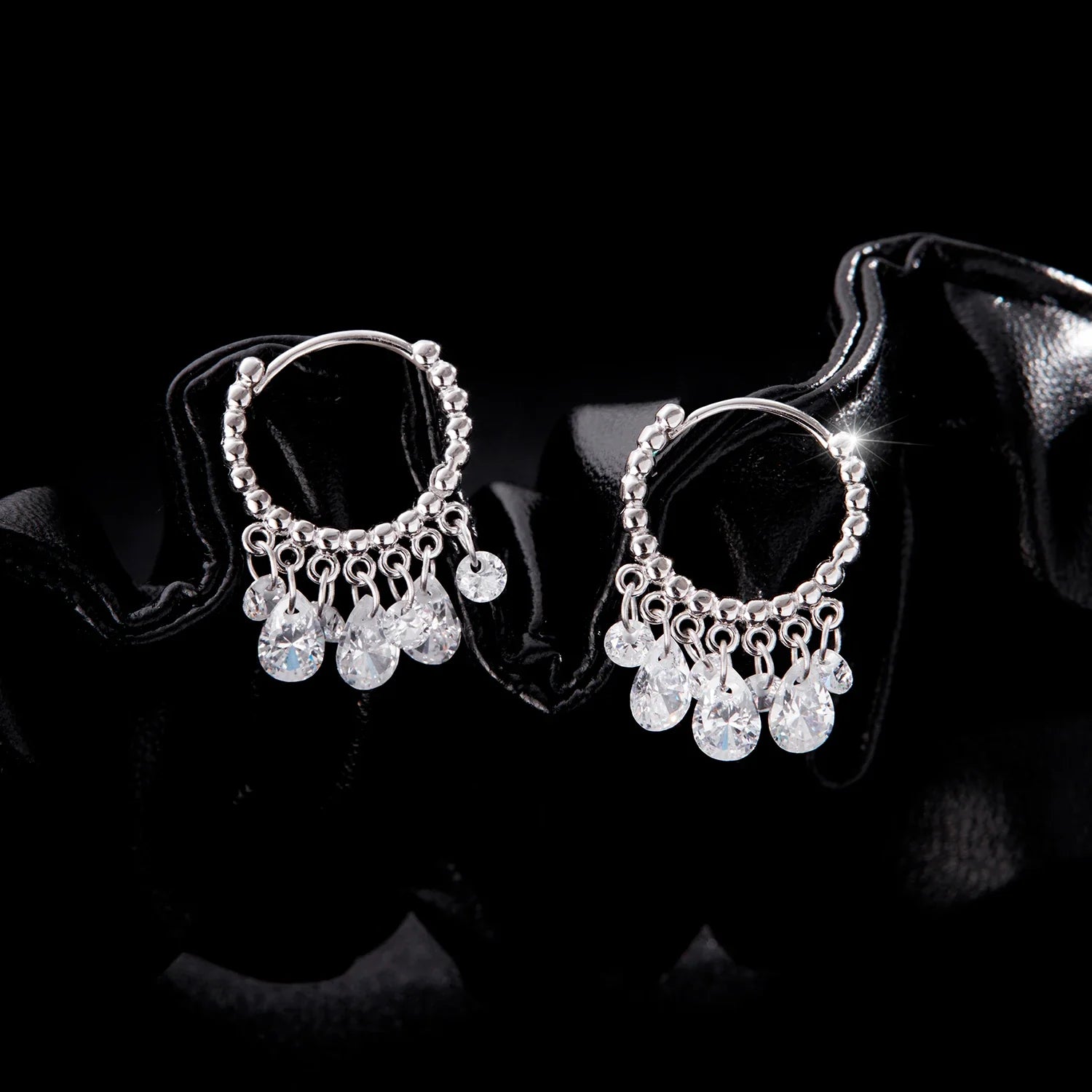 Boucles d’oreilles Pendantes Créoles Argent