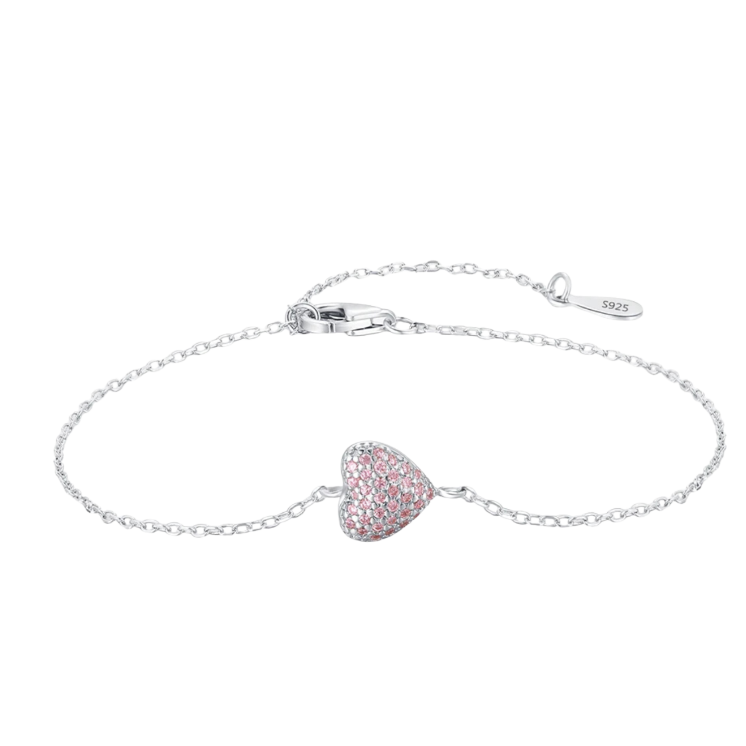 Bracelet Argent Femme Coeur | Bracelet Argent