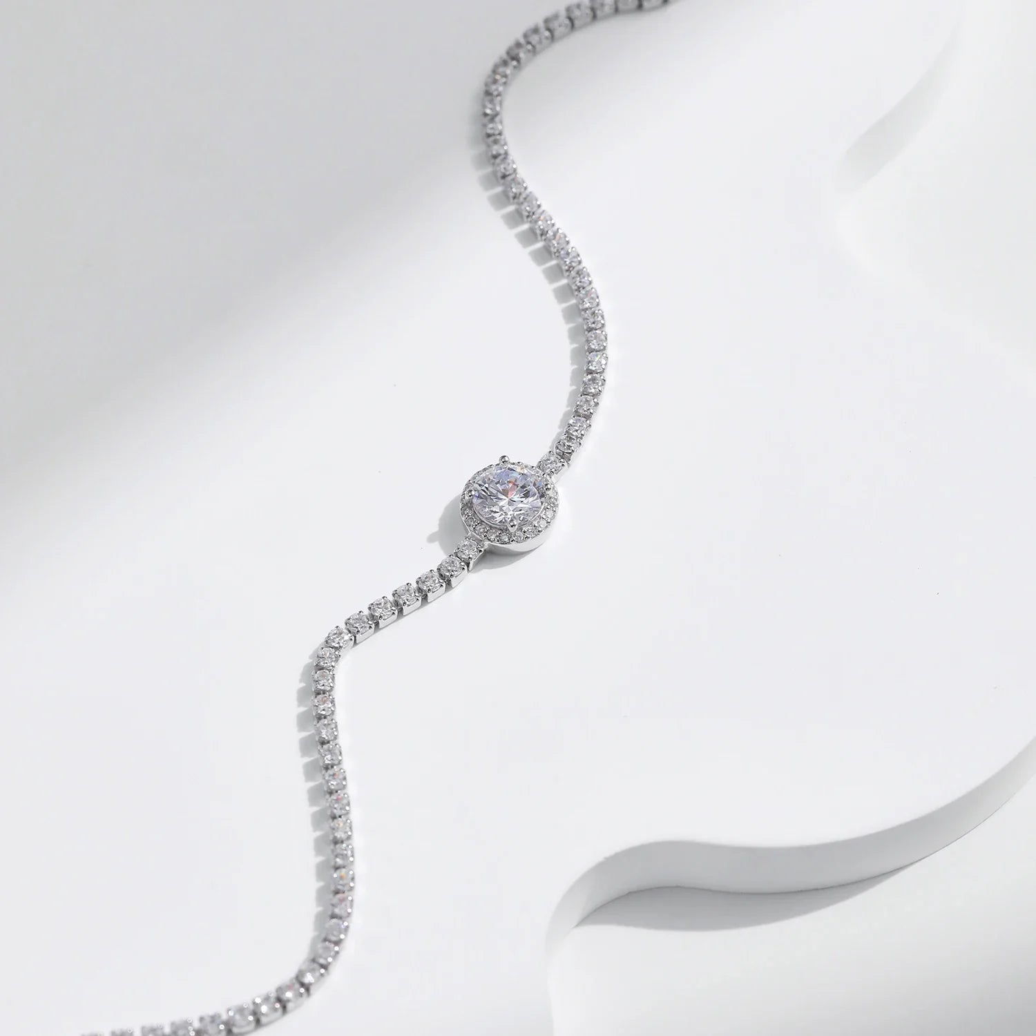 Bracelet Argent Femme Tennis