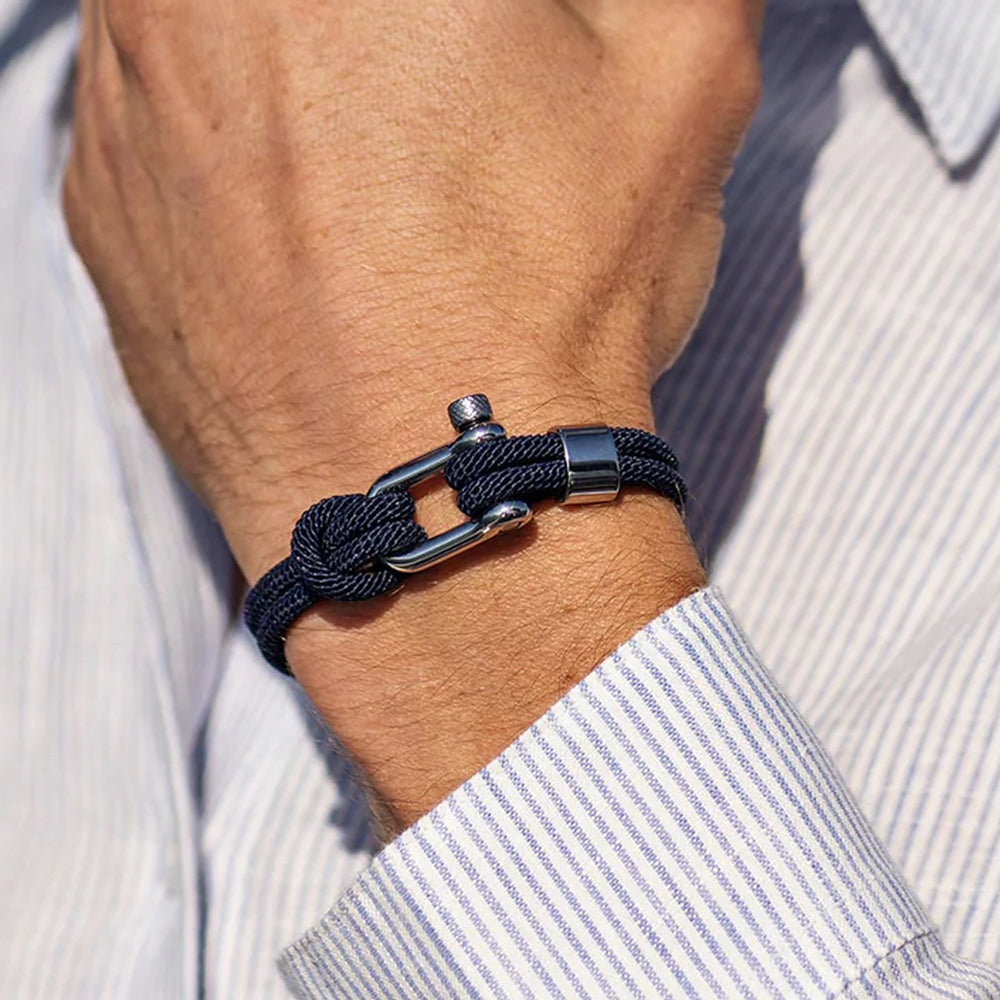 Bracelet Cordon Bleu Homme | Bijoux Homme