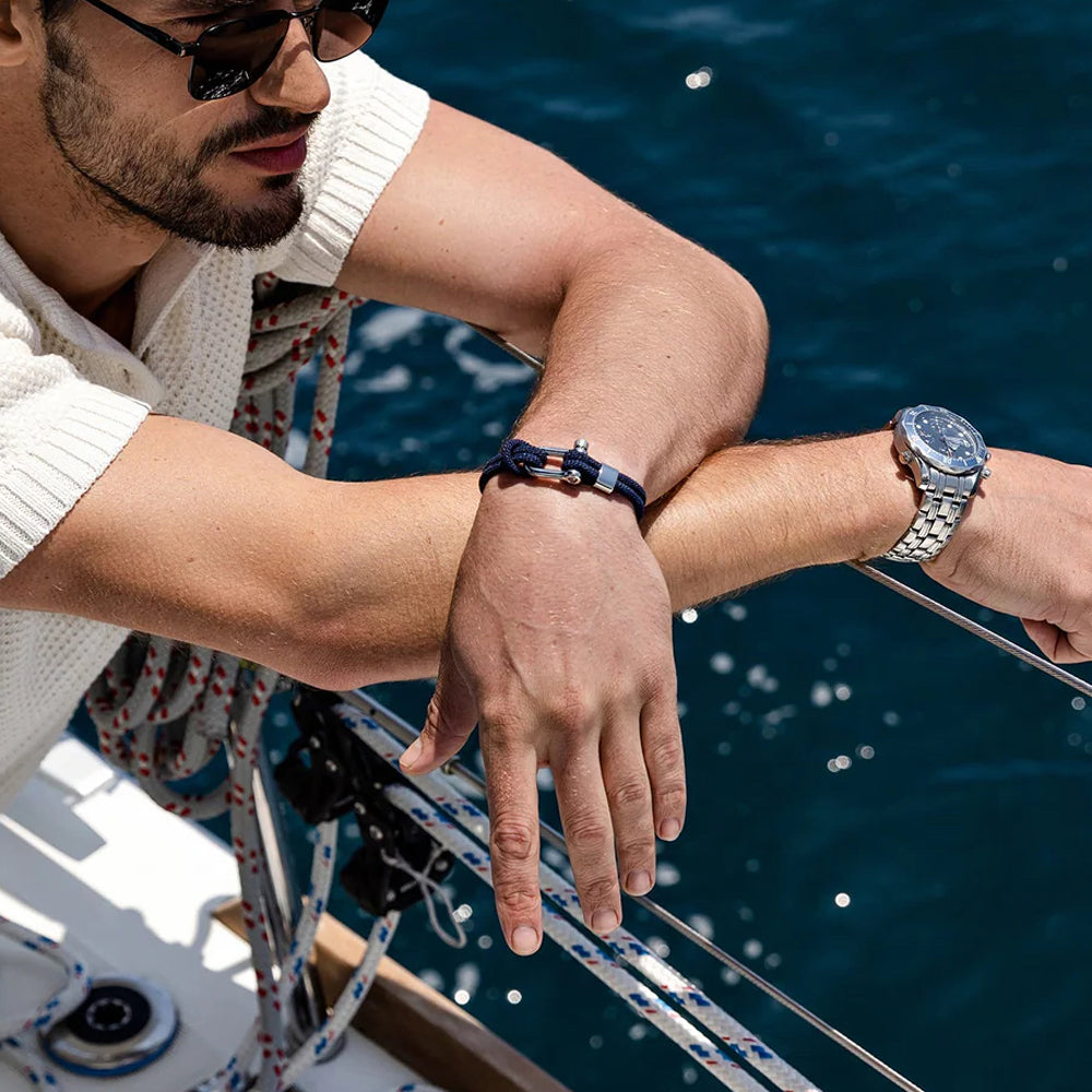 Bracelet Cordon Bleu Homme | Bijoux Homme
