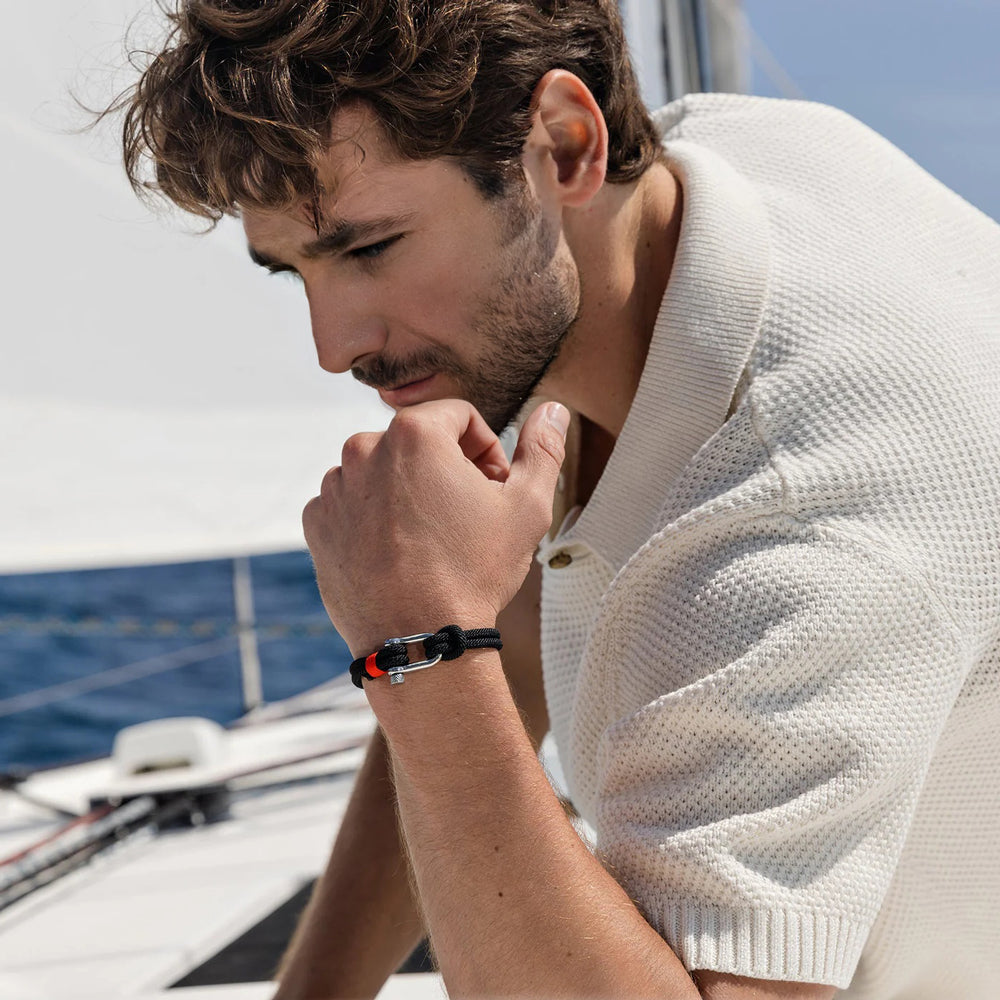 Bracelet Cordon Homme Noir | Bijoux Homme
