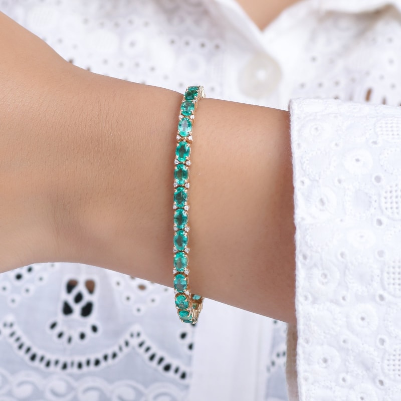 Bracelet émeraude