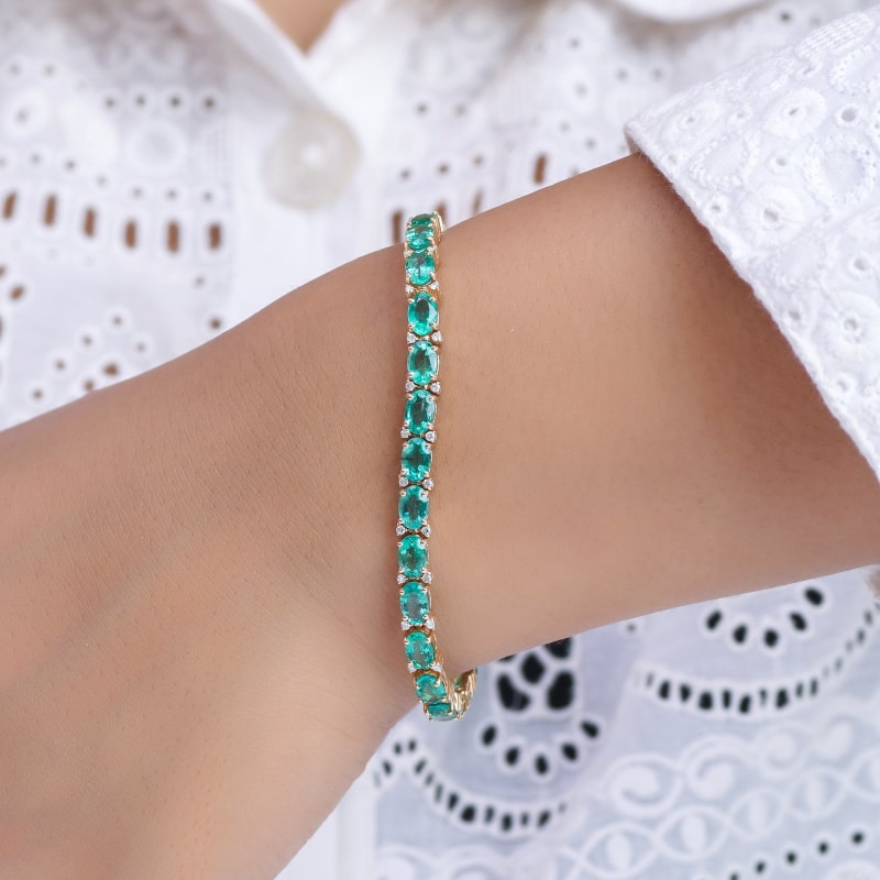 Bracelet émeraude