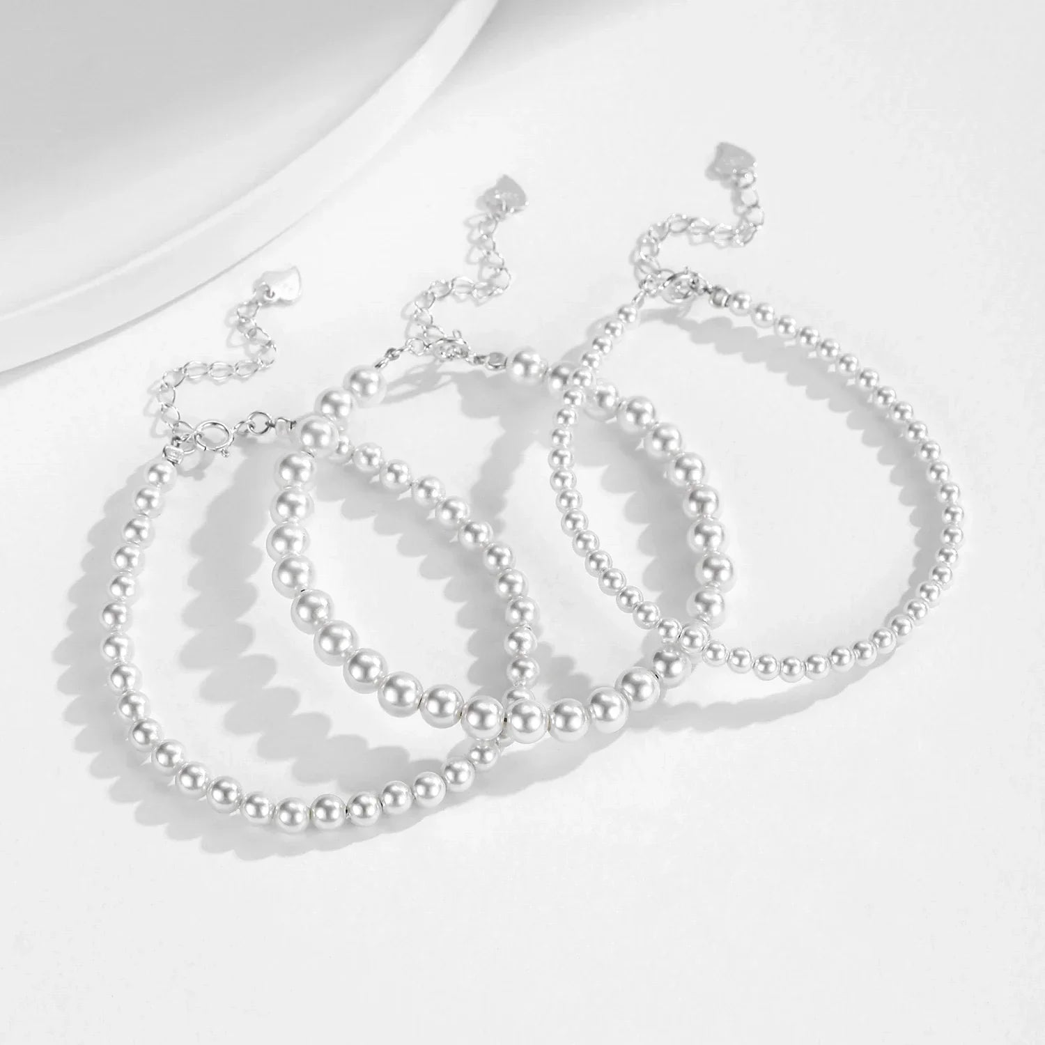 Bracelet Perles Argent | Bracelet Femme