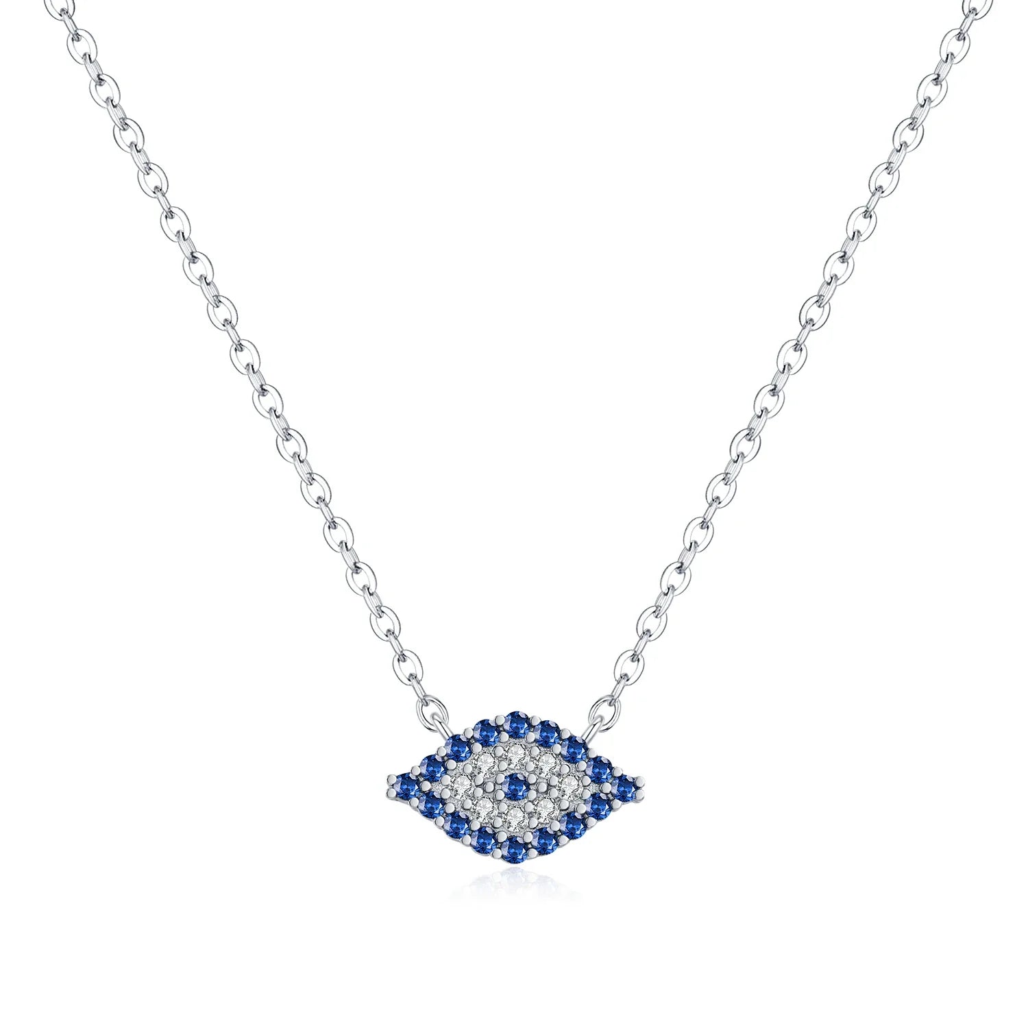 Collier Argent Femme Oeil