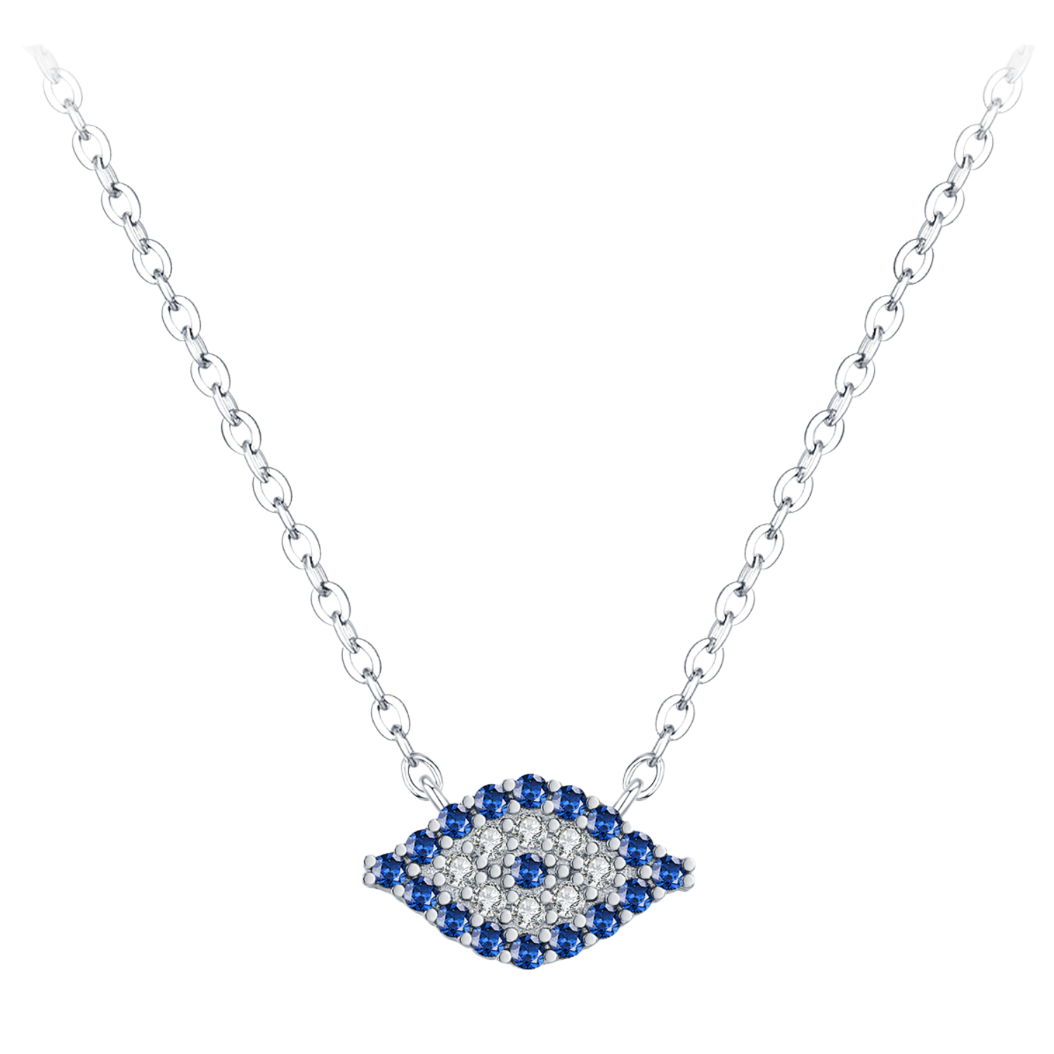 Collier Argent Femme Oeil