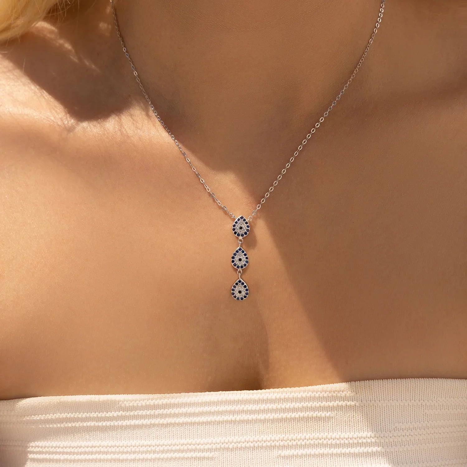 Collier Cravate | Collier Y | Collier Argent Femme