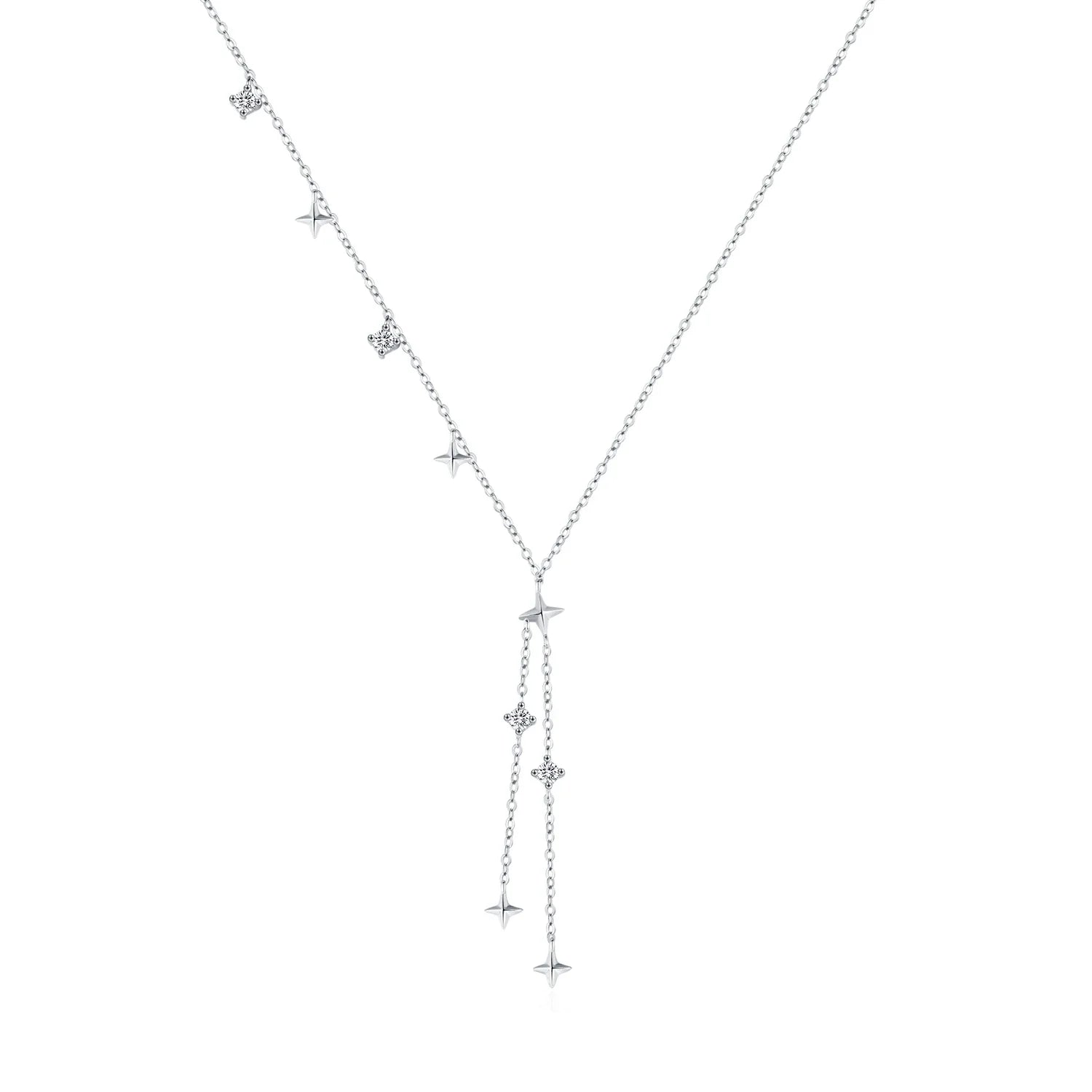 Collier Femme Argent Cravate Etoile