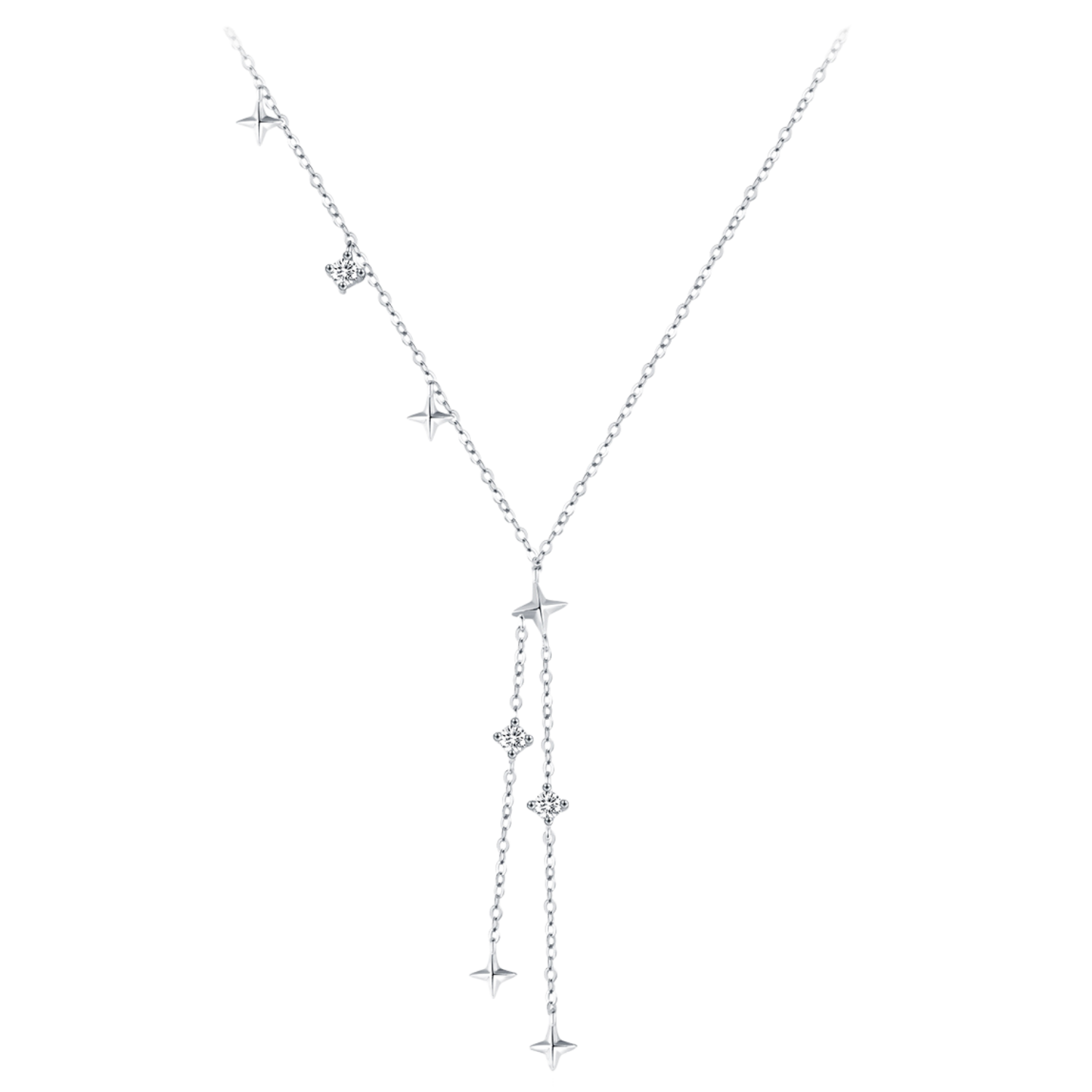Collier Femme Argent Cravate Etoile