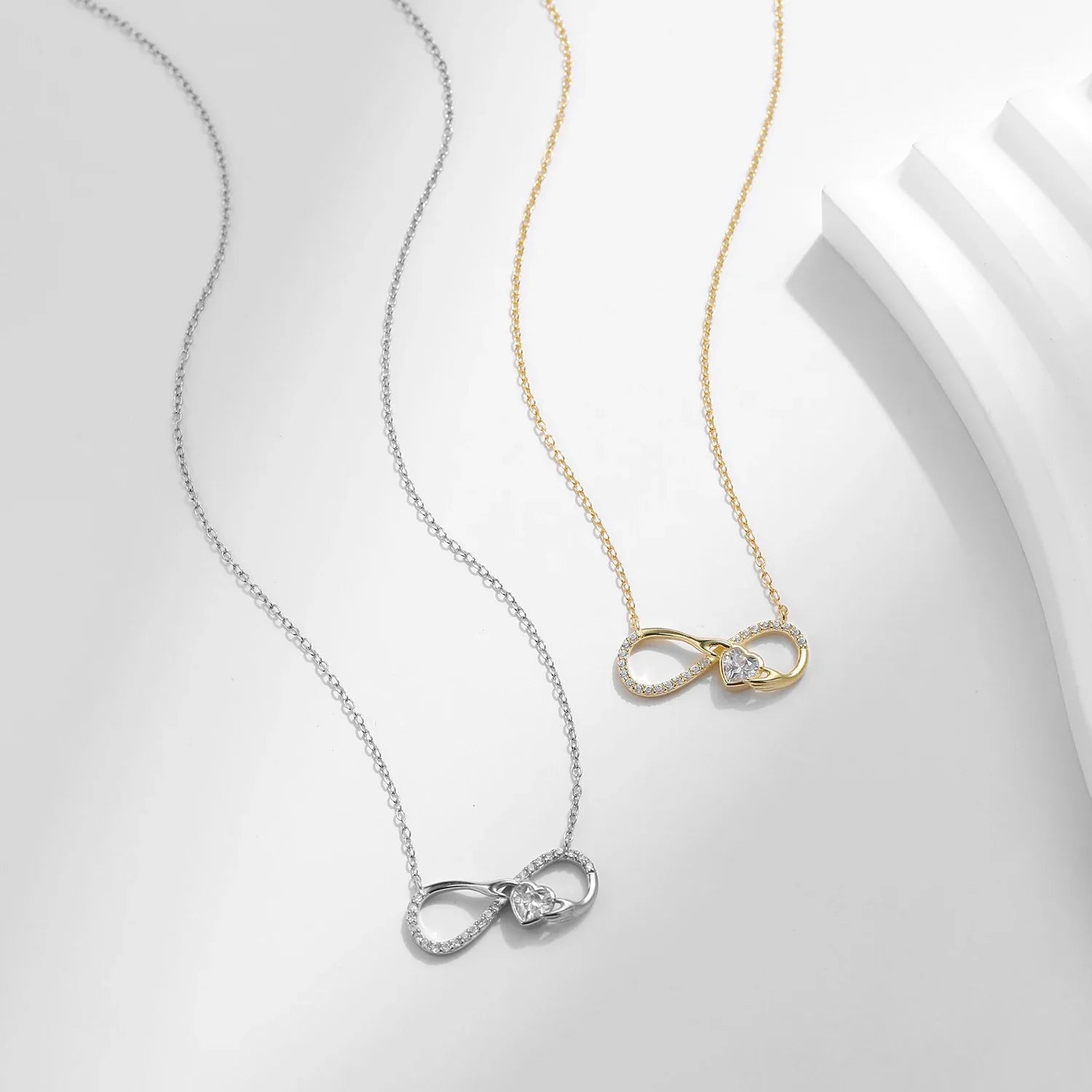 Collier Infini | Collier Argent pour Femme | Modèle Aline