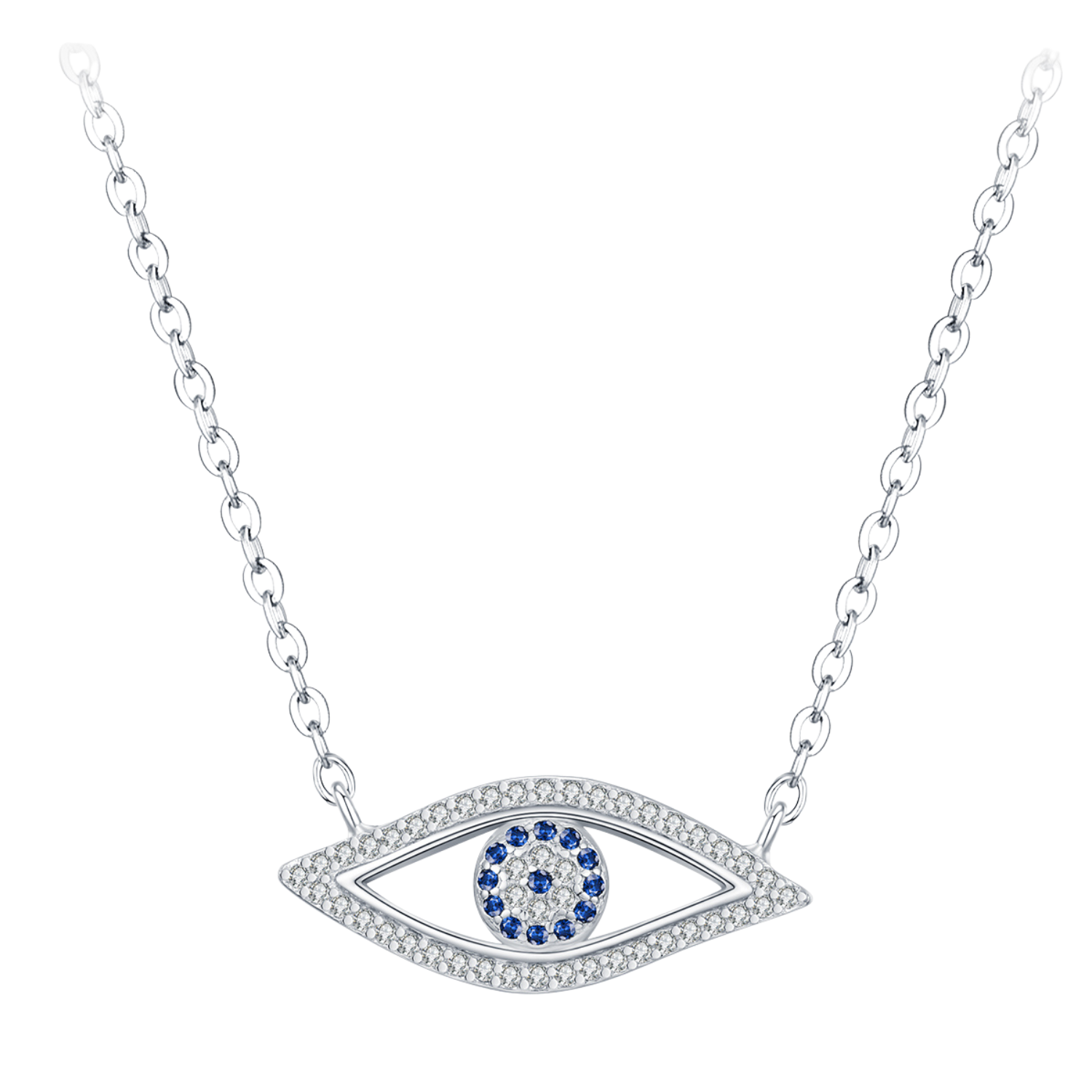Collier Protection Mauvais Oeil Argent