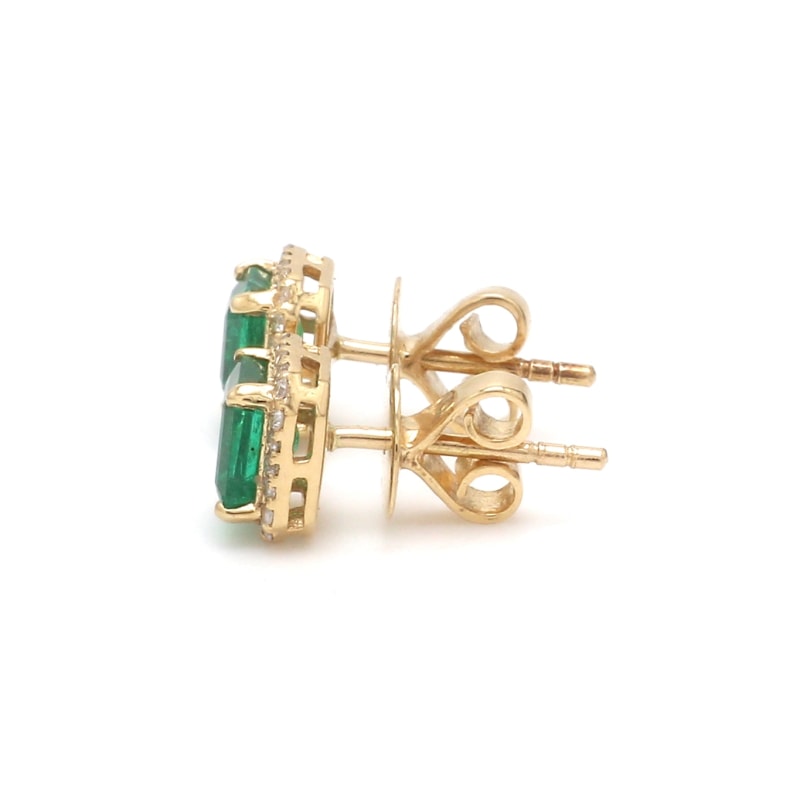 Émeraude boucle d’oreille
