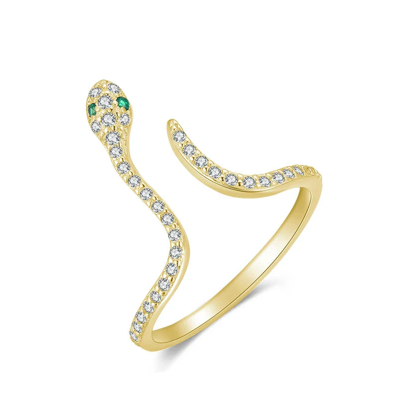 Bague Serpent Argent Réglable | Bijoux Femme