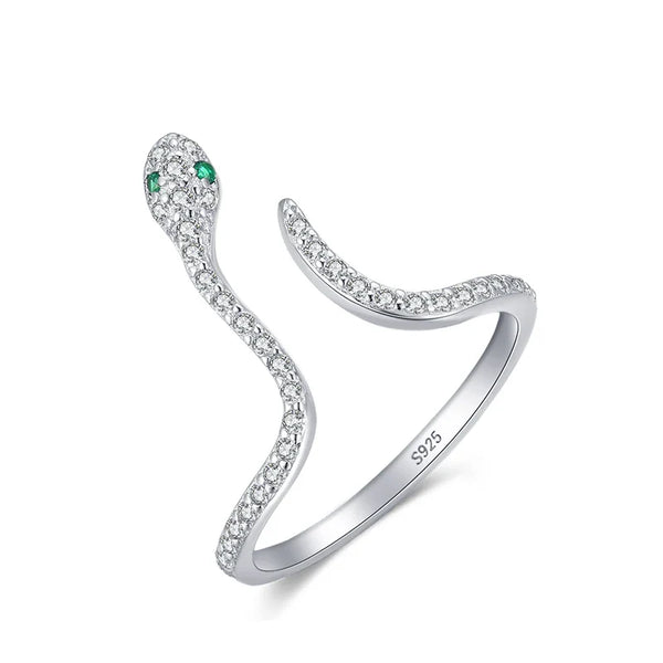 Bague Serpent Argent Réglable | Bijoux Femme