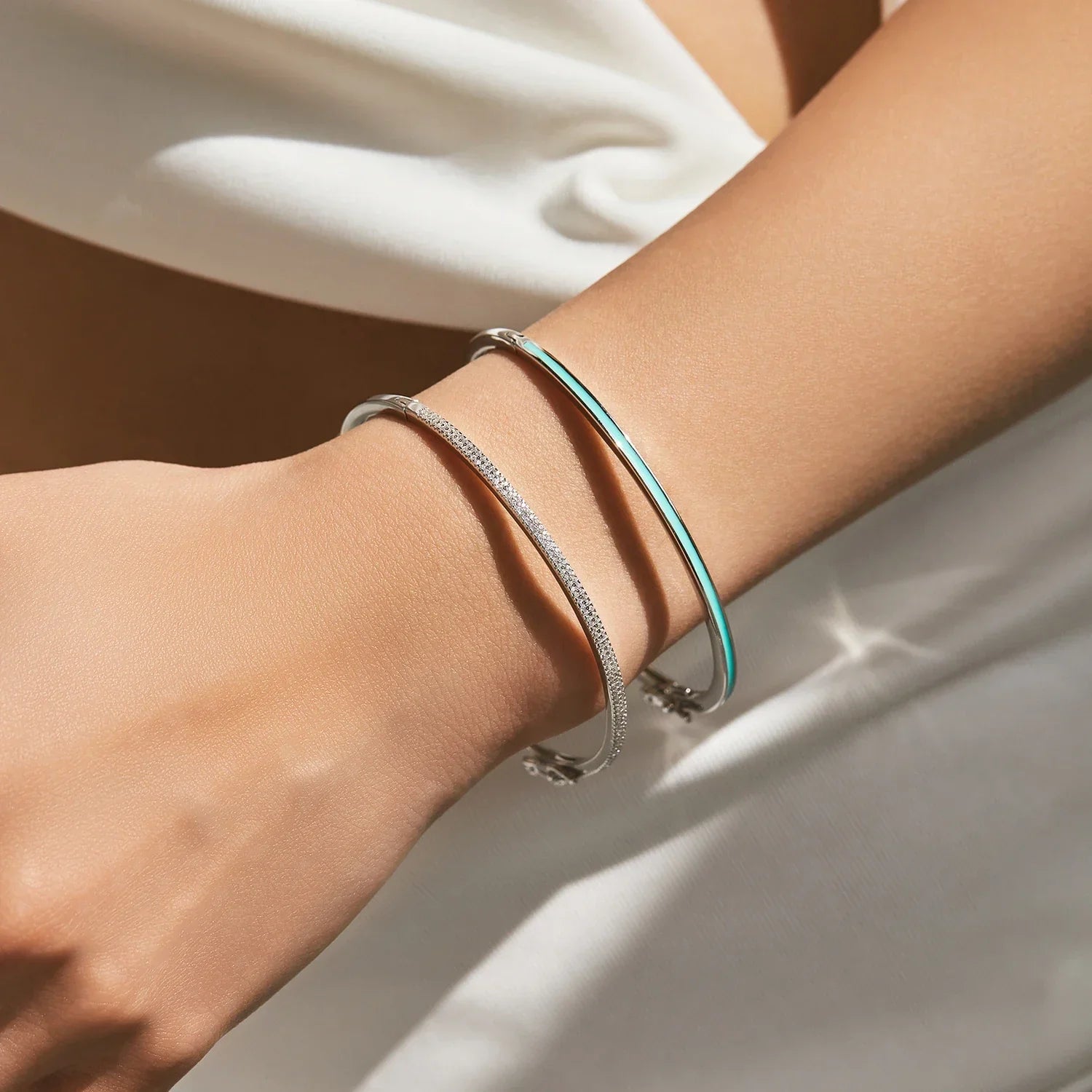 Bangle Jonc Argent pour Femme | Bracelet jonc