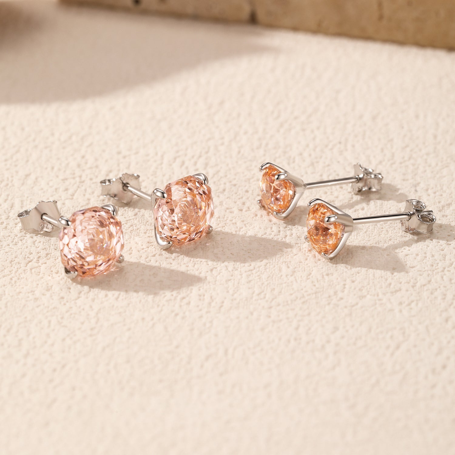 Boucle d’oreille Rose Poudré | Bijoux Argent