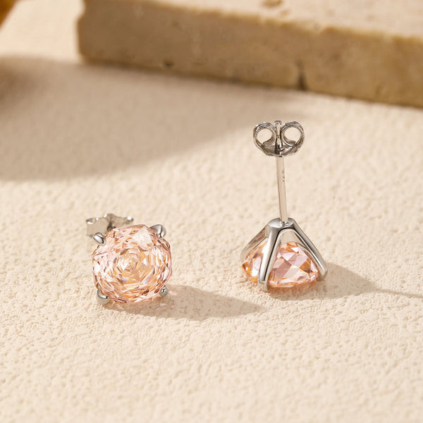 Boucle d’oreille Rose Poudré | Bijoux Argent