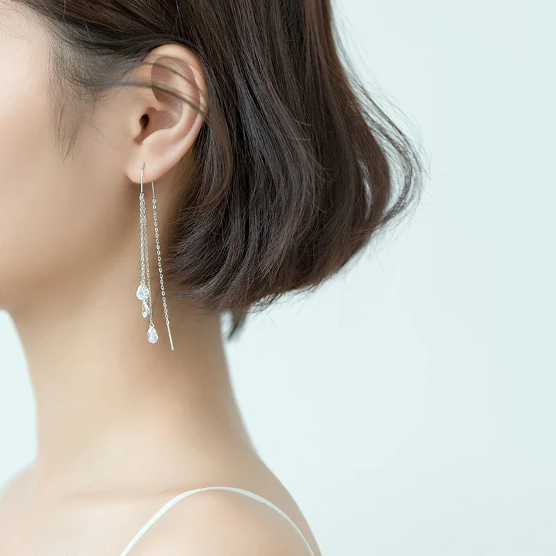 Boucles d’oreilles Pendantes Chaîne