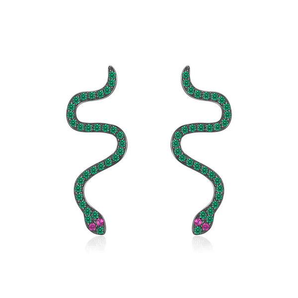 Boucles d’oreilles Serpent Argent 925