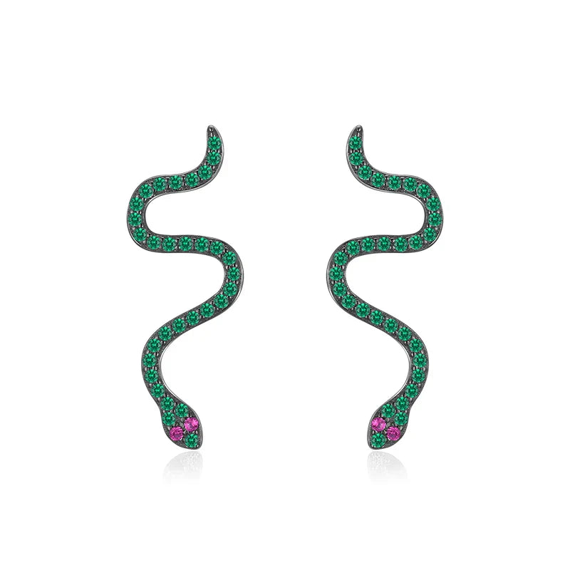 Boucles d’oreilles Serpent Argent 925