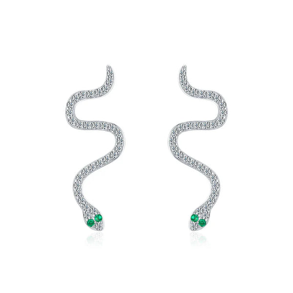 Boucles d’oreilles Serpent Argent 925