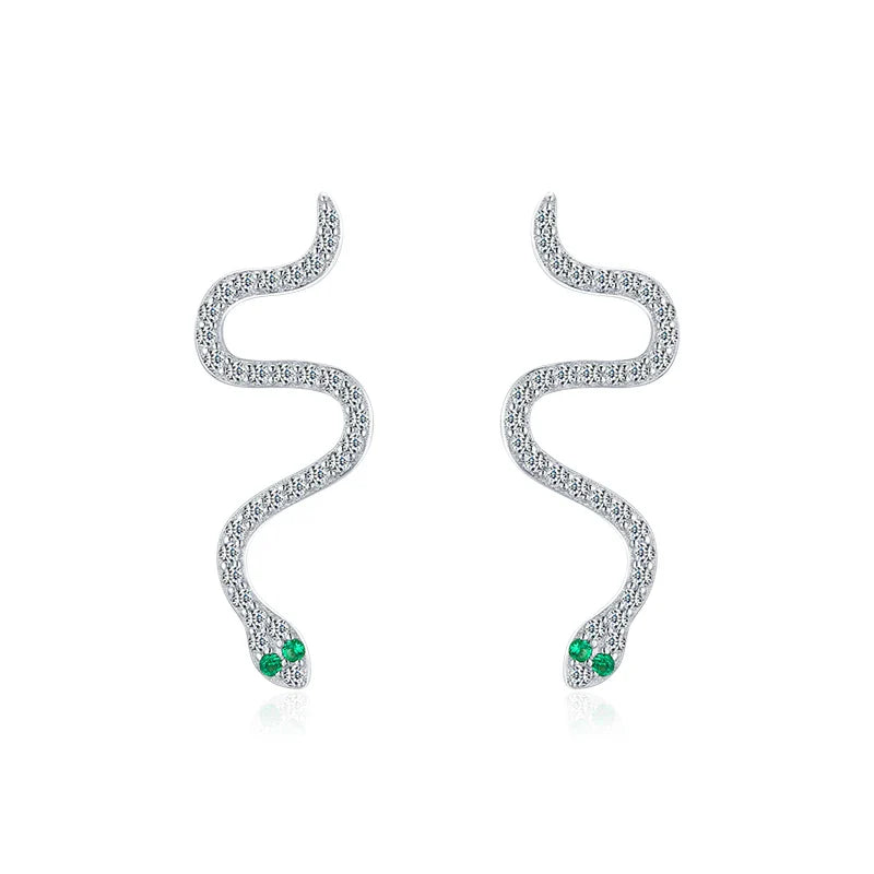 Boucles d’oreilles Serpent Argent 925