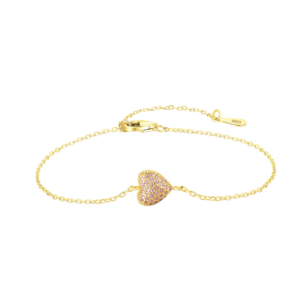 Bracelet Argent Femme Coeur | Bracelet Argent