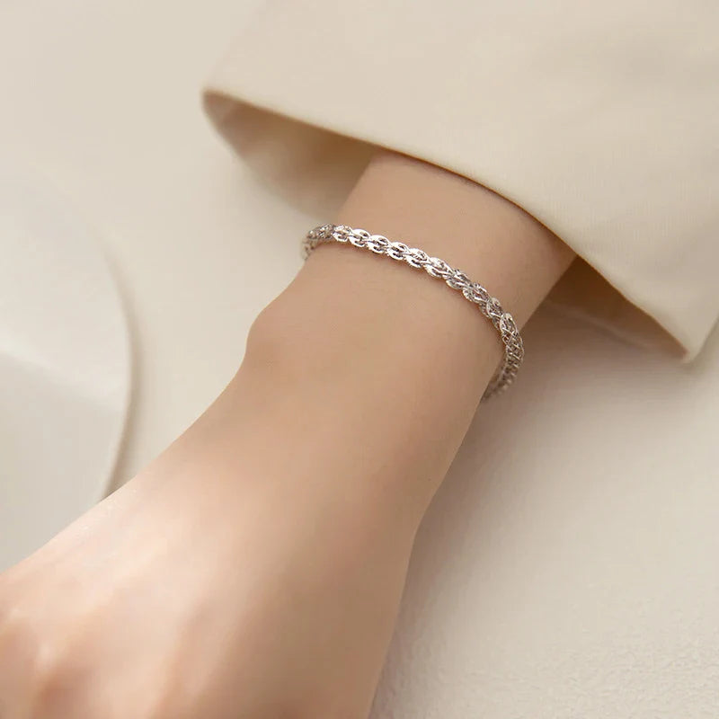 Bracelet Gourmette Argent | Bijoux Femme